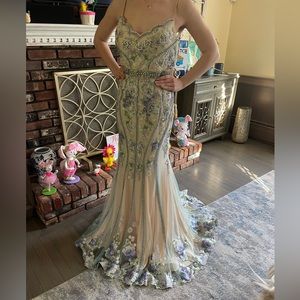 Jovani Floral Style 55816. Pageant/Prom/Evening Gown